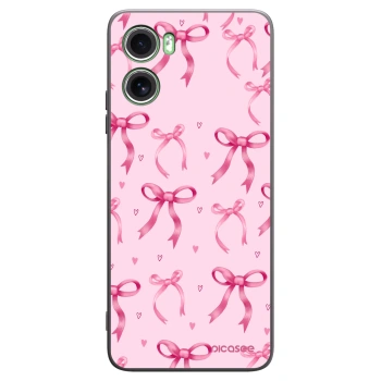 Picasee crna silikonska maskica za Motorola Moto G06 - Bow Aesthetic