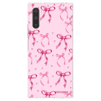 Picasee silikonska prozirna maskica za Samsung Galaxy Note 10 N970F - Bow Aesthetic