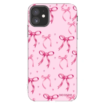 Picasee silikonska prozirna maskica za Apple iPhone 11 - Bow Aesthetic