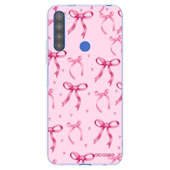 Picasee silikonska prozirna maskica za Xiaomi Redmi Note 8T - Bow Aesthetic