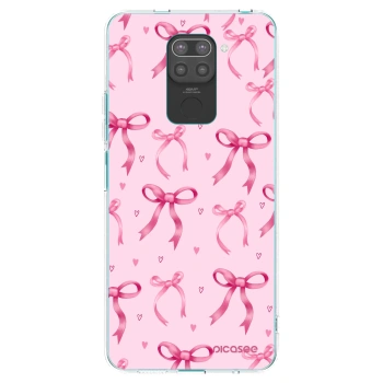 Picasee crna silikonska maskica za Xiaomi Redmi Note 9 - Bow Aesthetic