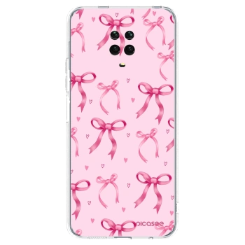 Picasee silikonska prozirna maskica za Xiaomi Redmi Note 9S - Bow Aesthetic