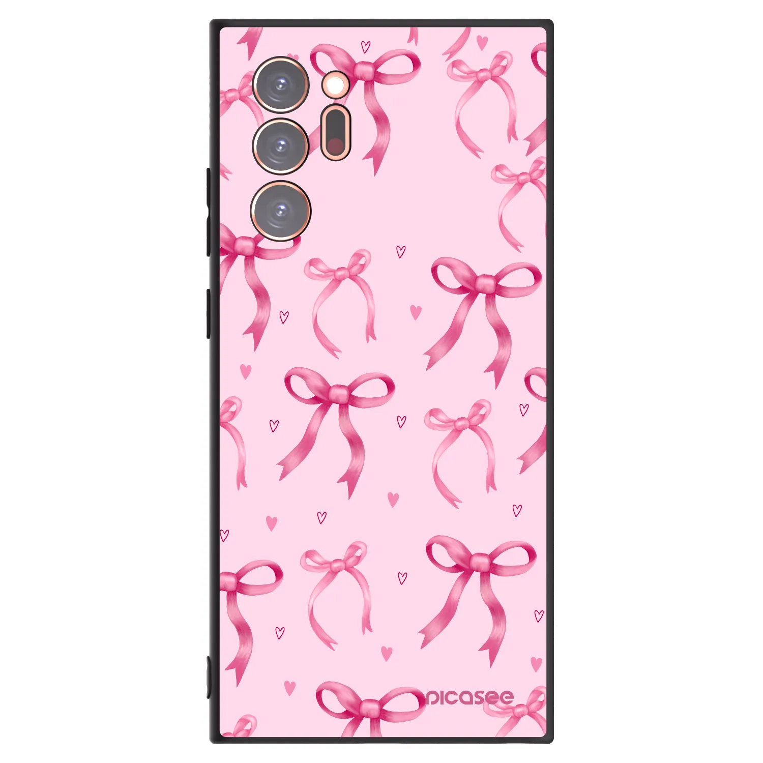 Picasee crna silikonska maskica za Samsung Galaxy Note 20 Ultra - Bow Aesthetic