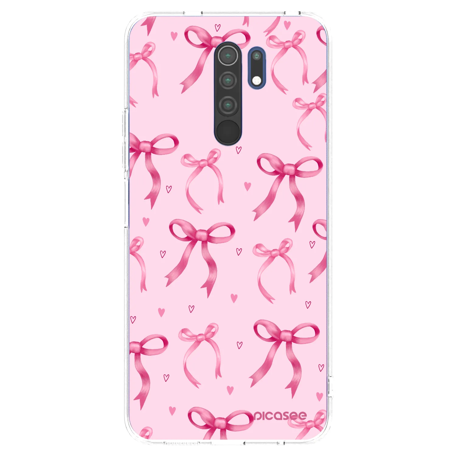 Picasee silikonska prozirna maskica za Xiaomi Redmi 9 - Bow Aesthetic