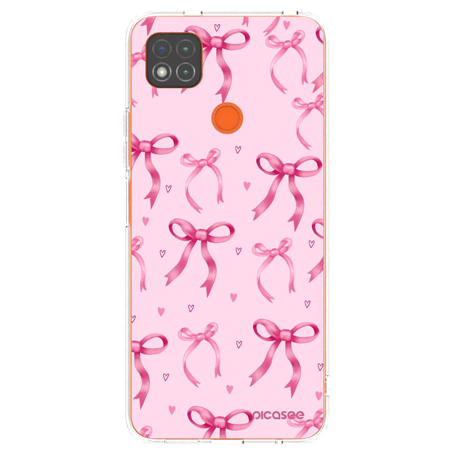 Picasee silikonska prozirna maskica za Xiaomi Redmi 9C - Bow Aesthetic