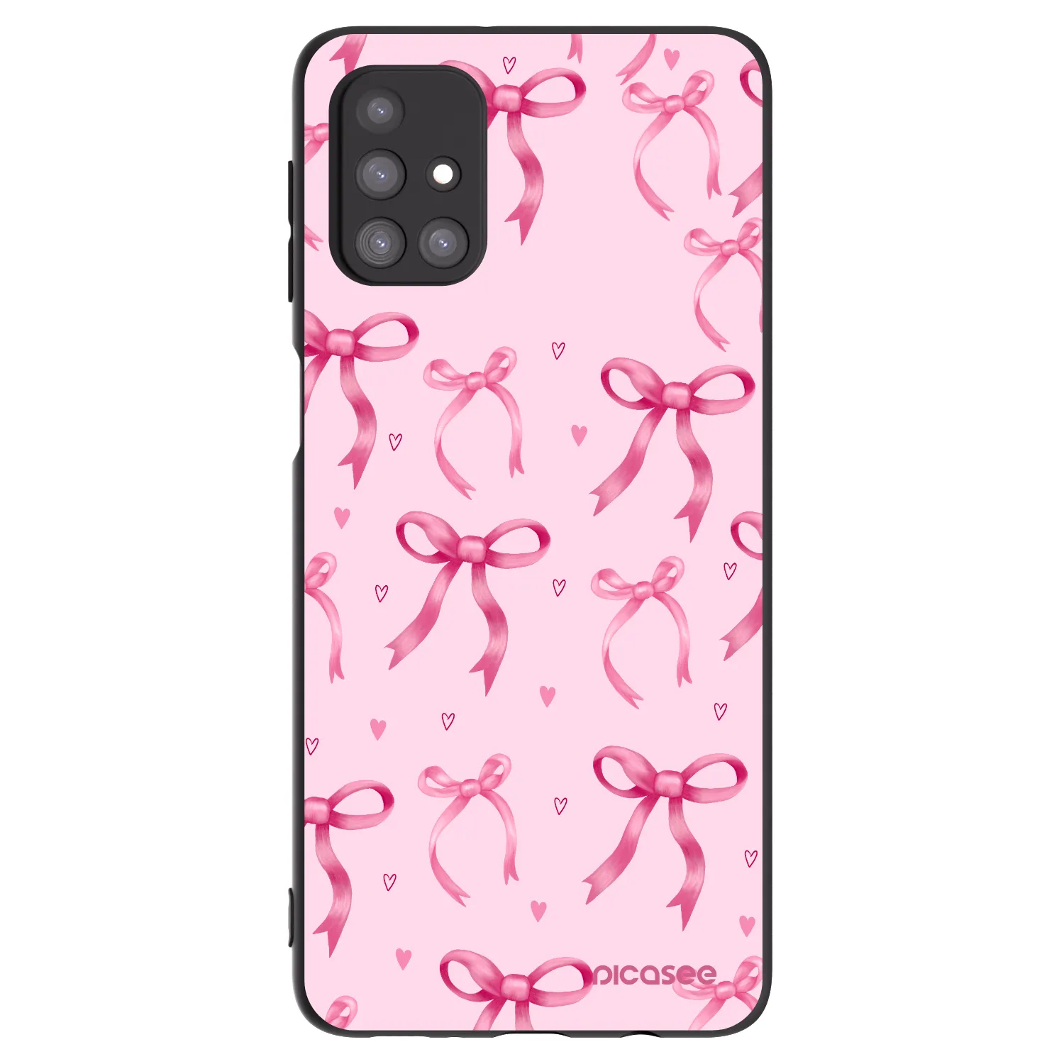 Picasee crna silikonska maskica za Samsung Galaxy M31s - Bow Aesthetic