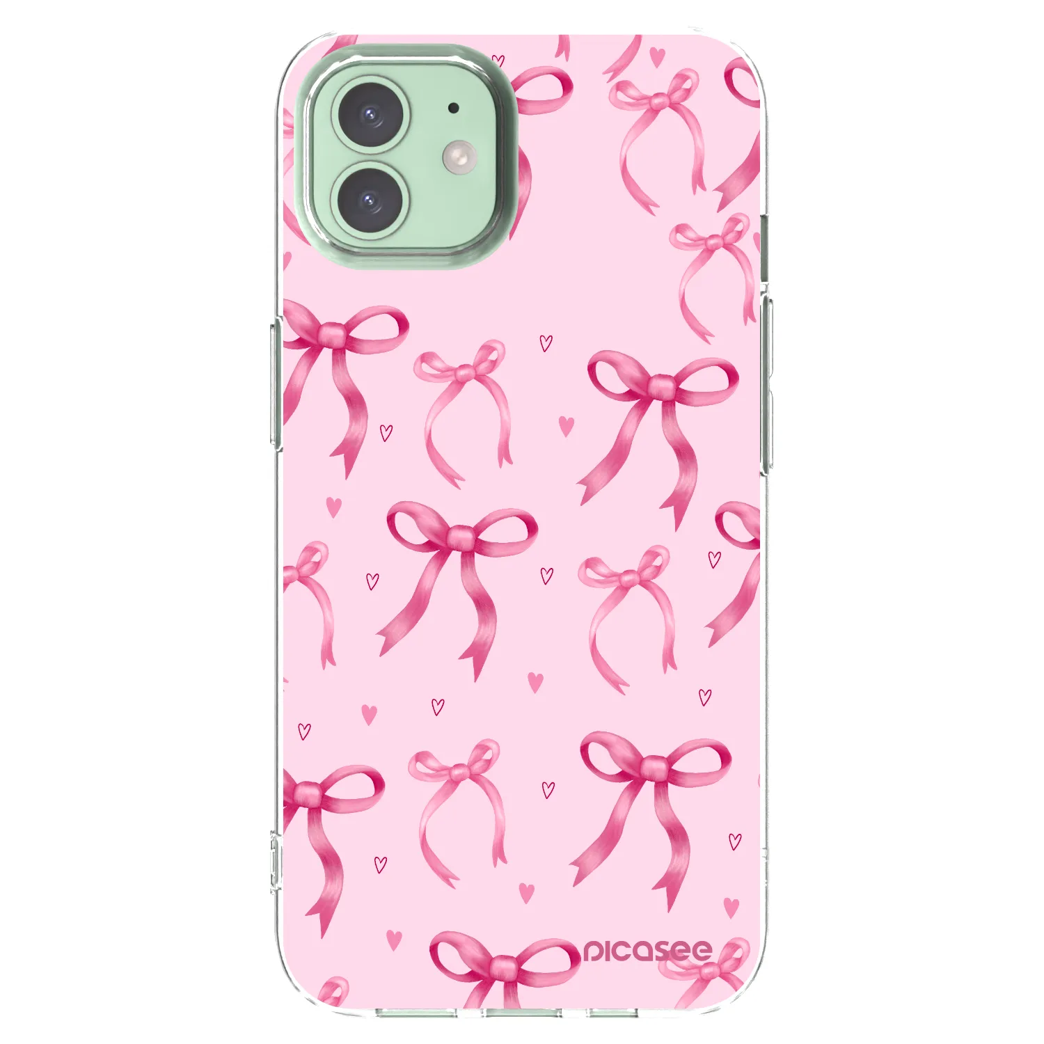 Picasee silikonska prozirna maskica za Apple iPhone 12 Pro - Bow Aesthetic