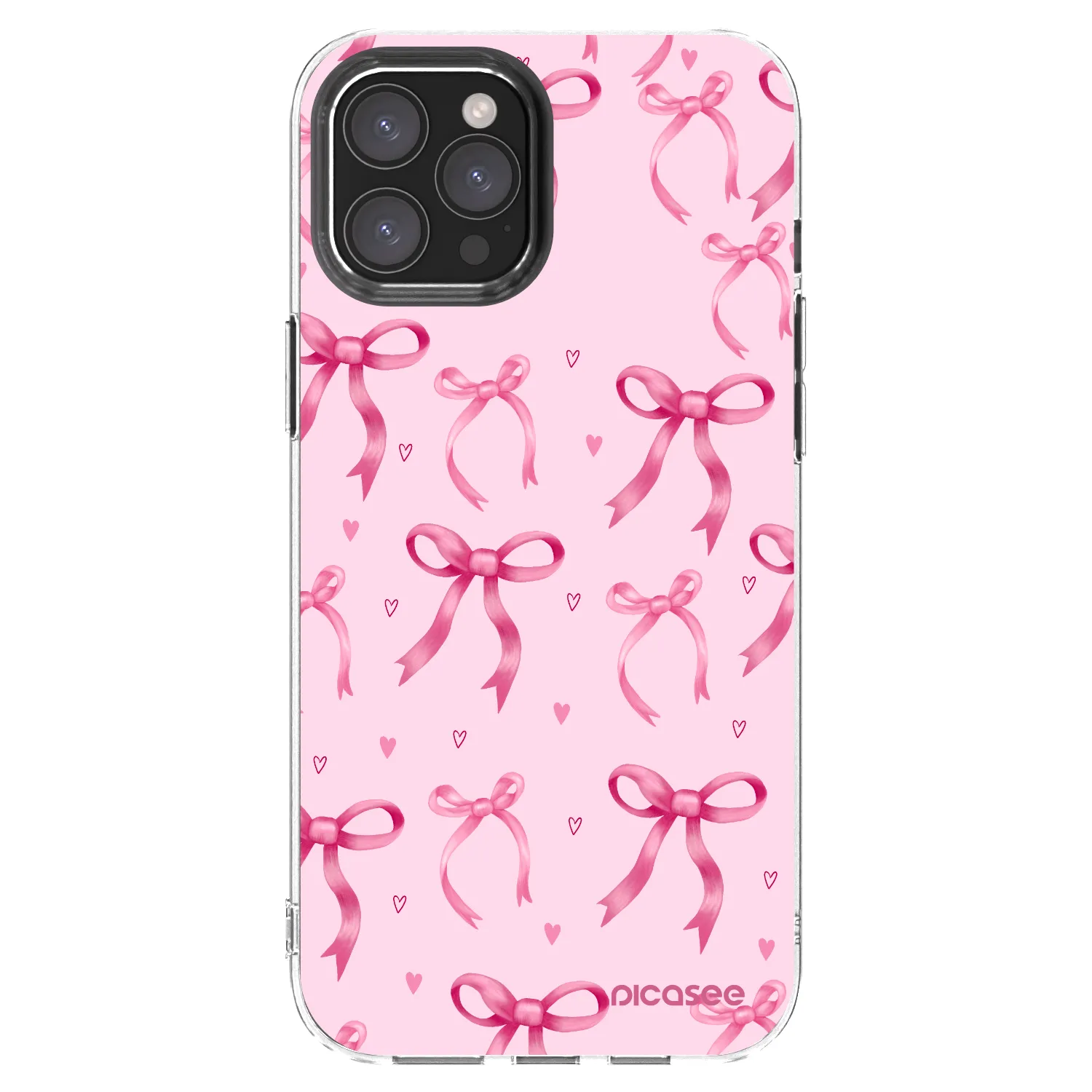 Picasee silikonska prozirna maskica za Apple iPhone 12 Pro Max - Bow Aesthetic