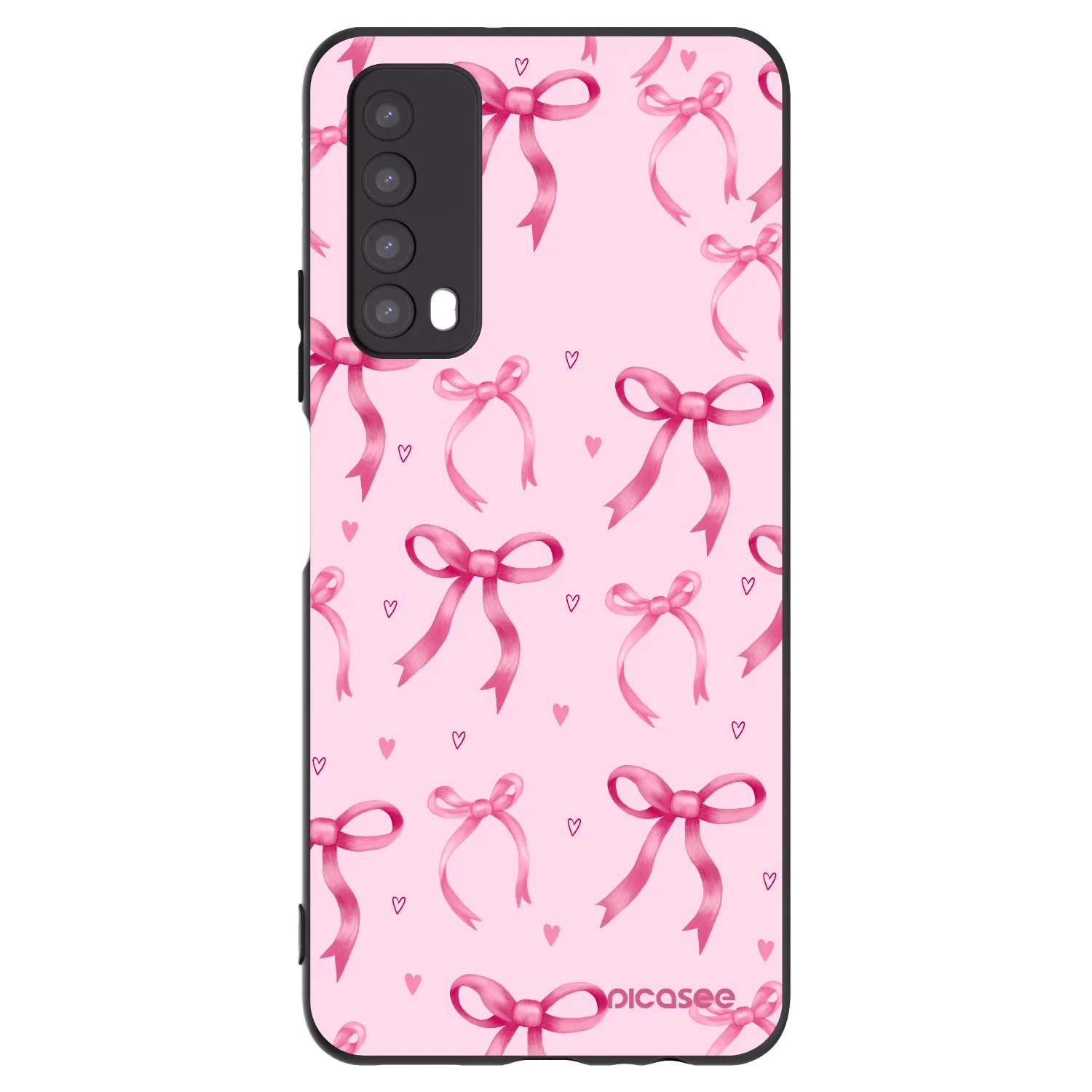 Picasee crna silikonska maskica za Huawei P Smart 2021 - Bow Aesthetic