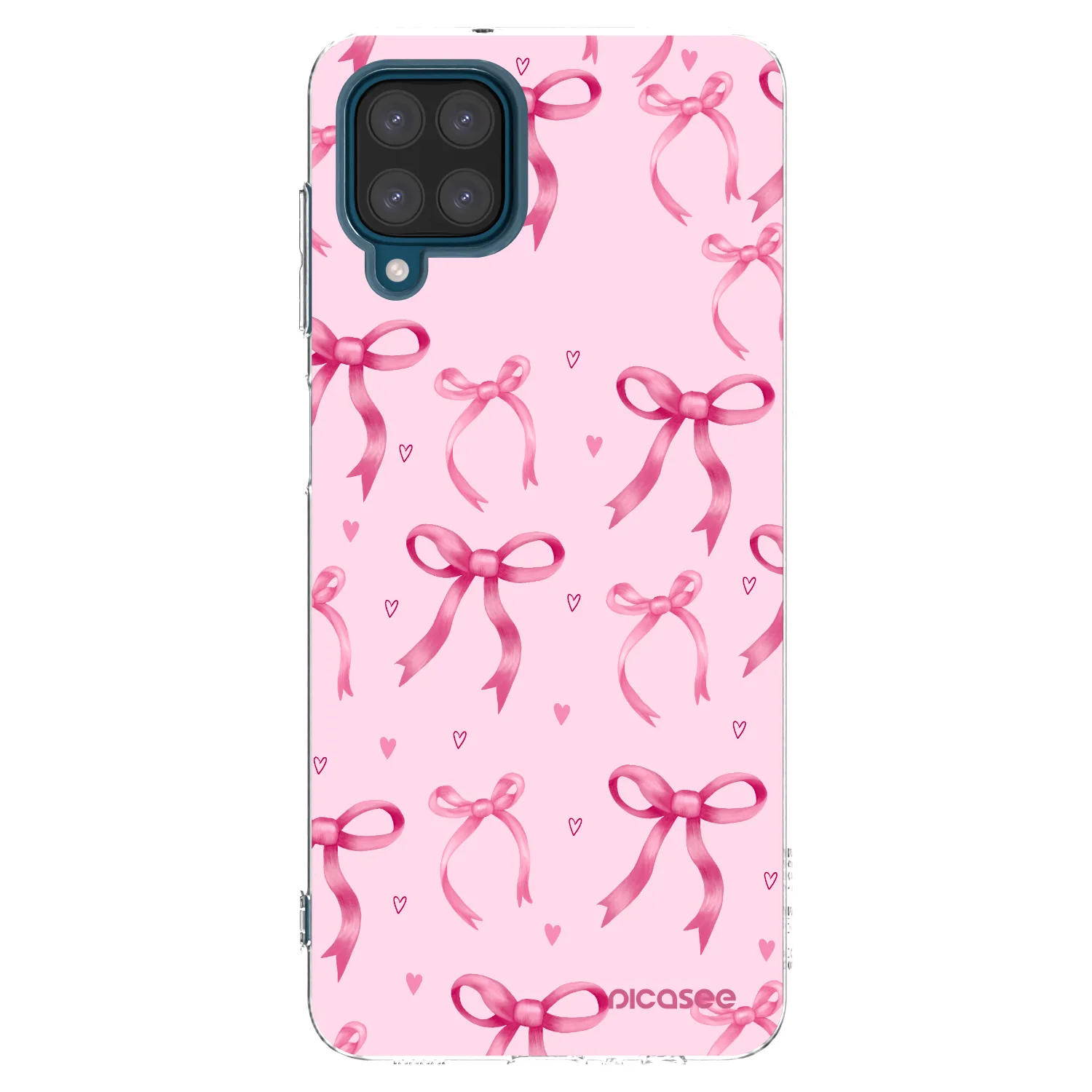 Picasee silikonska prozirna maskica za Samsung Galaxy A12 A125F - Bow Aesthetic