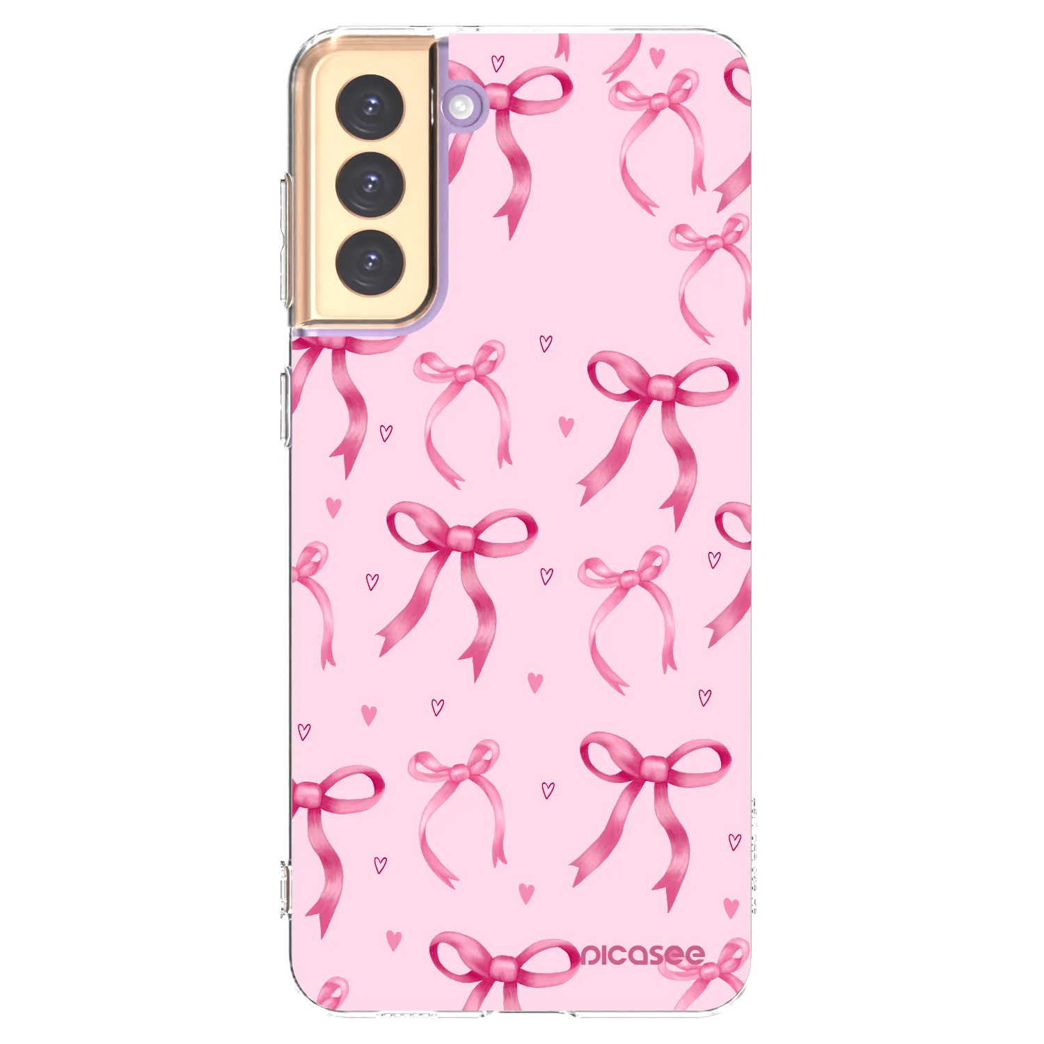 Picasee silikonska prozirna maskica za Samsung Galaxy S21+ 5G G996F - Bow Aesthetic