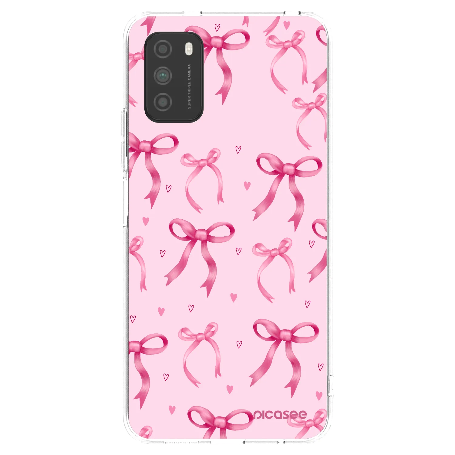 Picasee silikonska prozirna maskica za Xiaomi Poco M3 - Bow Aesthetic
