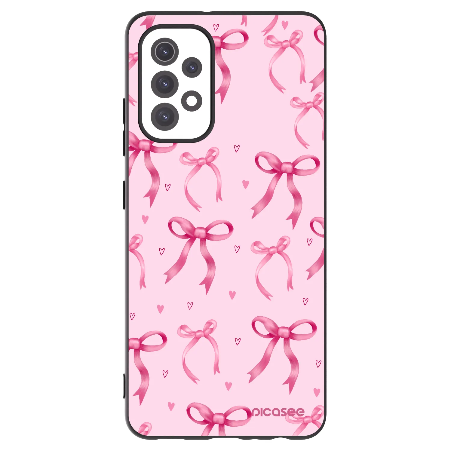 Picasee crna silikonska maskica za Samsung Galaxy A32 5G A326B - Bow Aesthetic