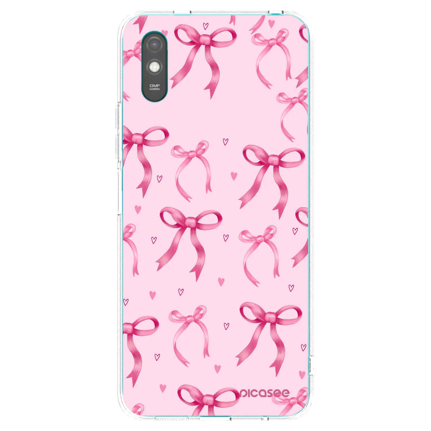 Picasee silikonska prozirna maskica za Xiaomi Redmi 9AT - Bow Aesthetic