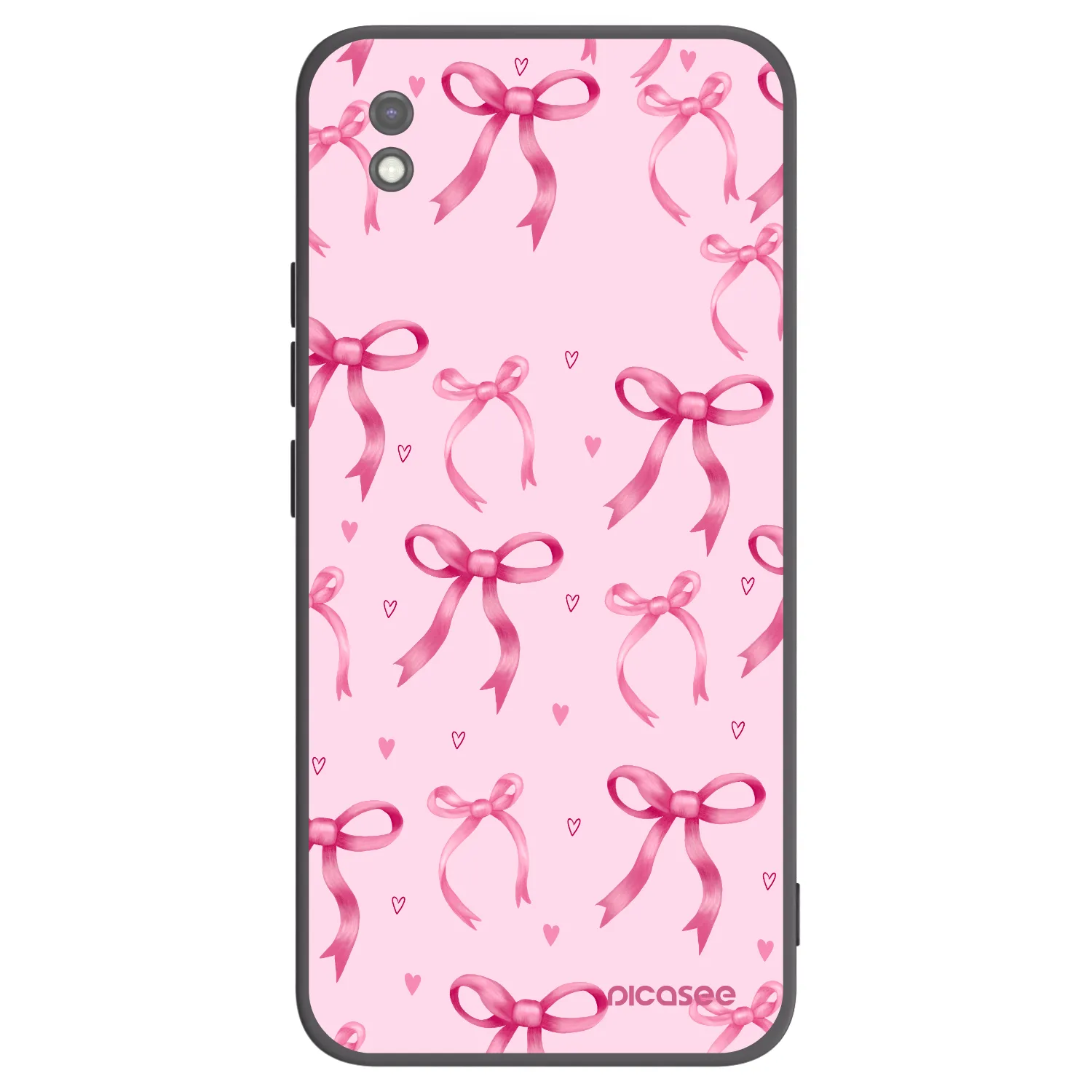 Picasee crna silikonska maskica za Xiaomi Redmi 9AT - Bow Aesthetic