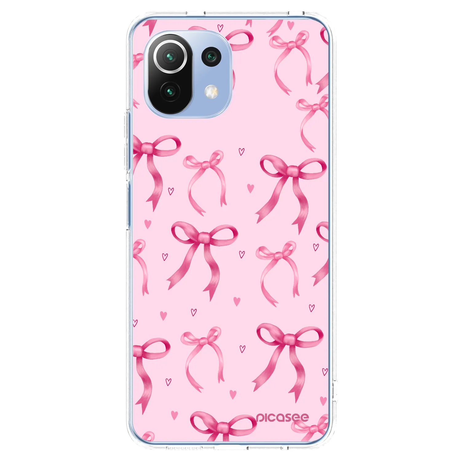 Picasee silikonska prozirna maskica za Xiaomi Mi 11 Lite - Bow Aesthetic