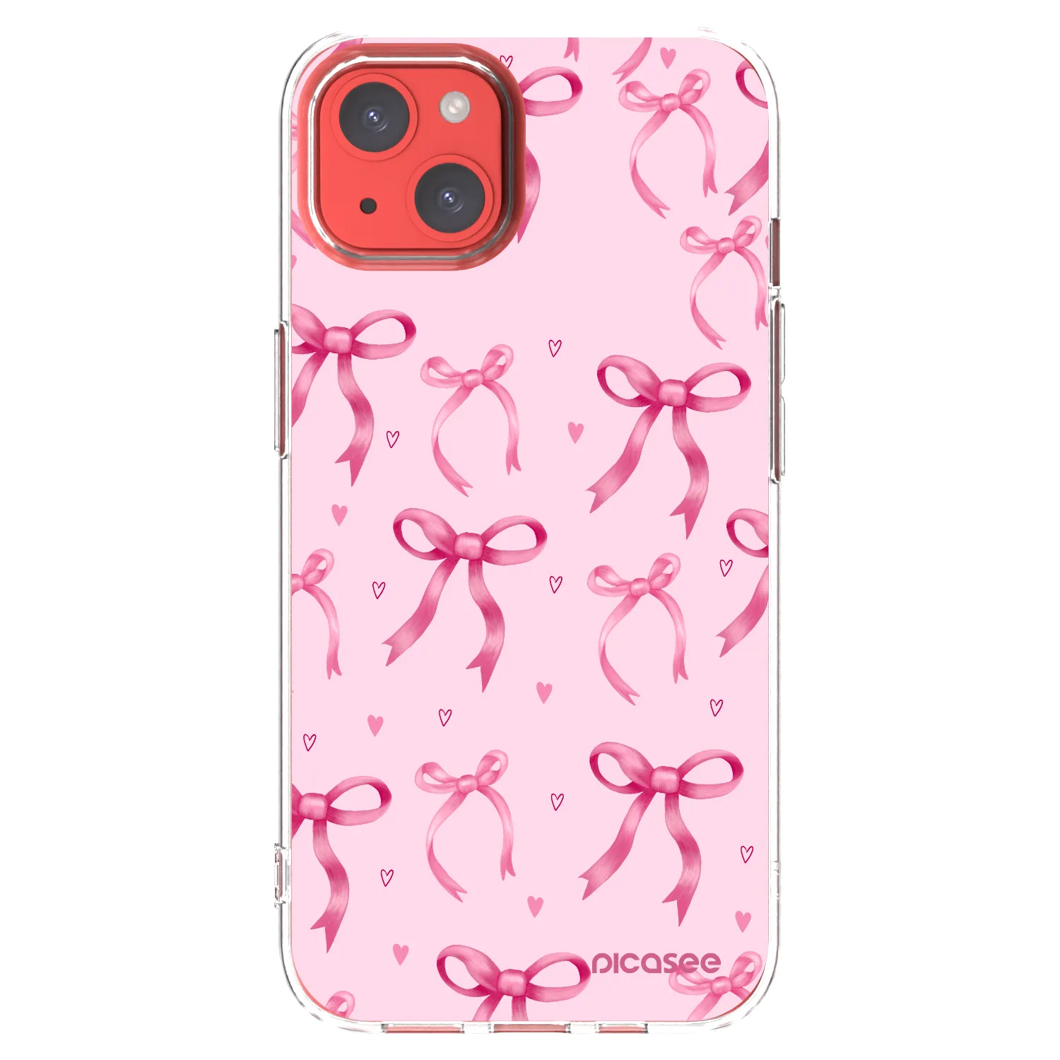 Picasee silikonska prozirna maskica za Apple iPhone 13 - Bow Aesthetic