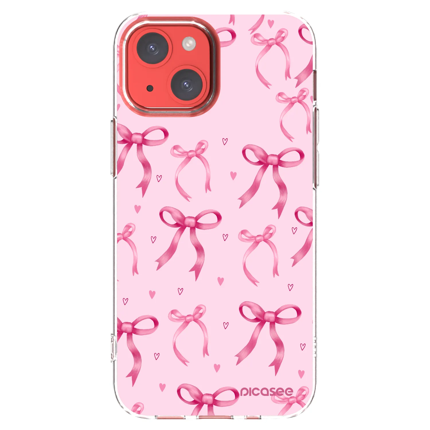 Picasee silikonska prozirna maskica za Apple iPhone 13 mini - Bow Aesthetic