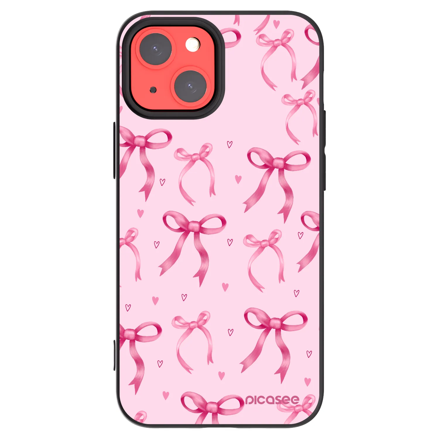Picasee crna silikonska maskica za Apple iPhone 13 mini - Bow Aesthetic