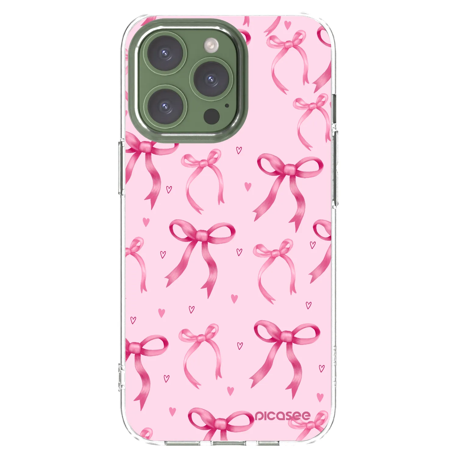 Picasee silikonska prozirna maskica za Apple iPhone 13 Pro - Bow Aesthetic