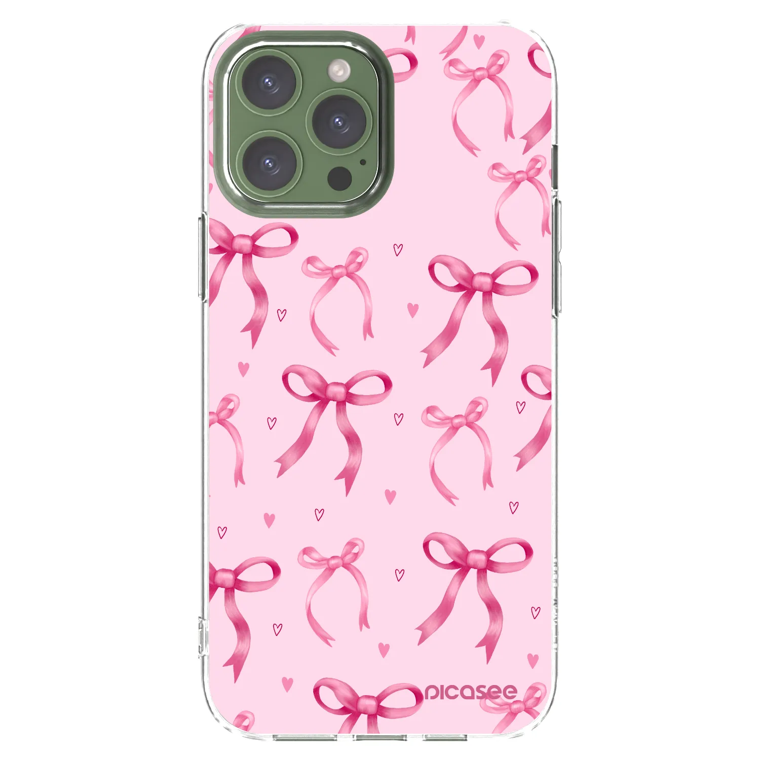 Picasee silikonska prozirna maskica za Apple iPhone 13 Pro Max - Bow Aesthetic