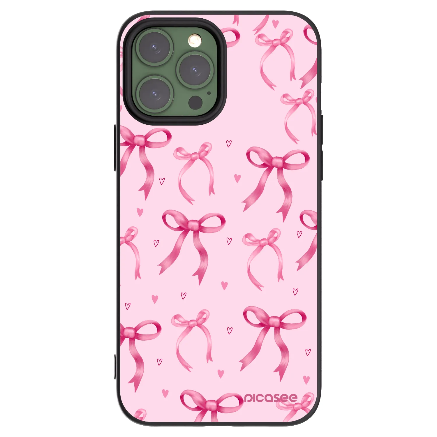 Picasee crna silikonska maskica za Apple iPhone 13 Pro Max - Bow Aesthetic