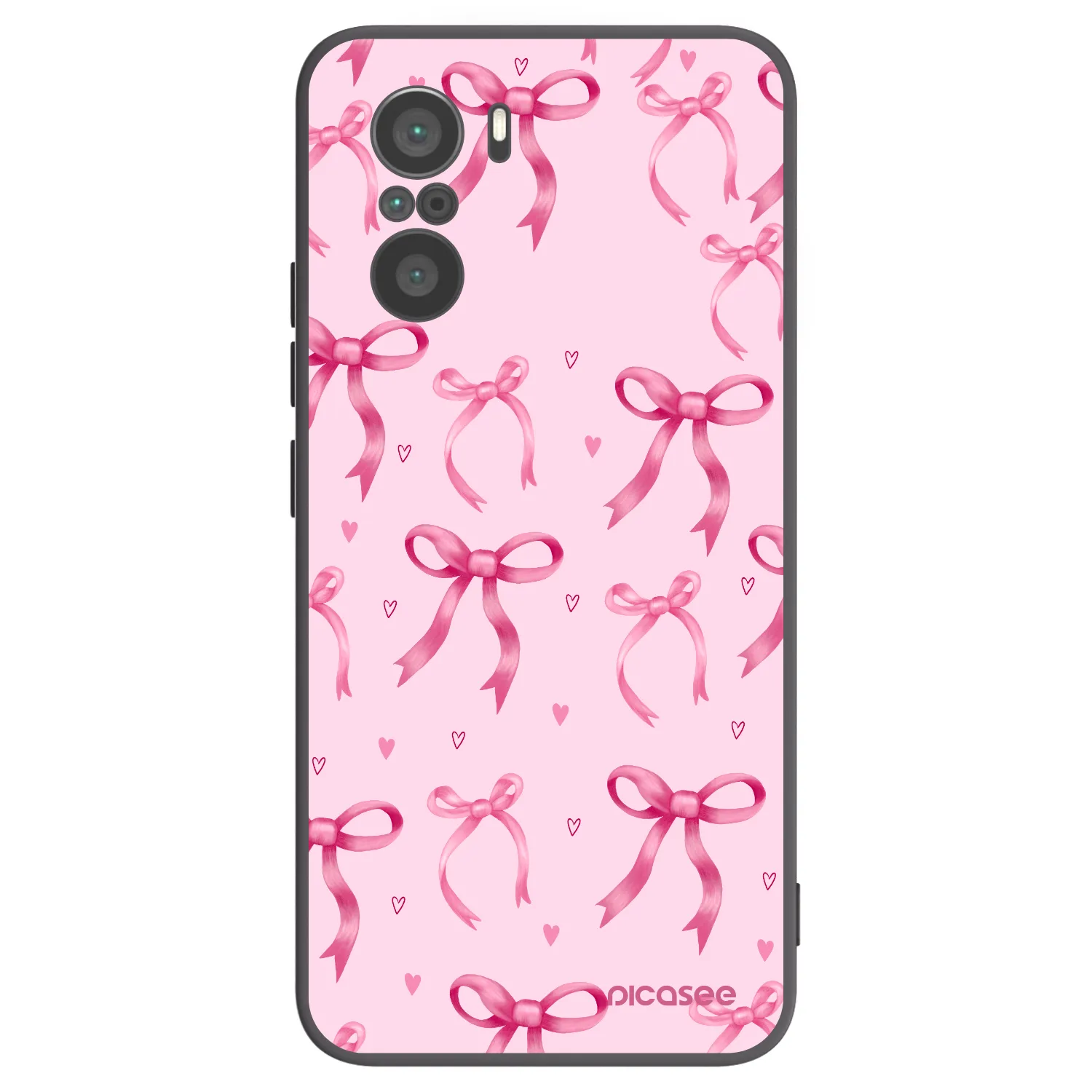Picasee crna silikonska maskica za Xiaomi Poco F3 - Bow Aesthetic