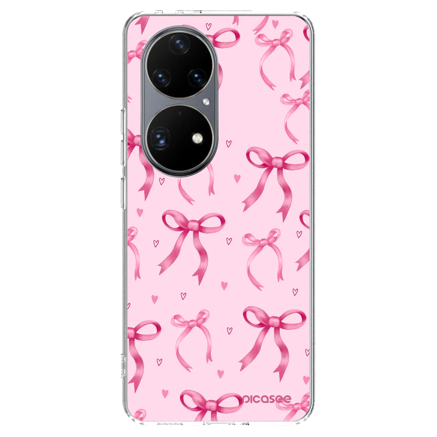 Picasee silikonska prozirna maskica za Huawei P50 - Bow Aesthetic