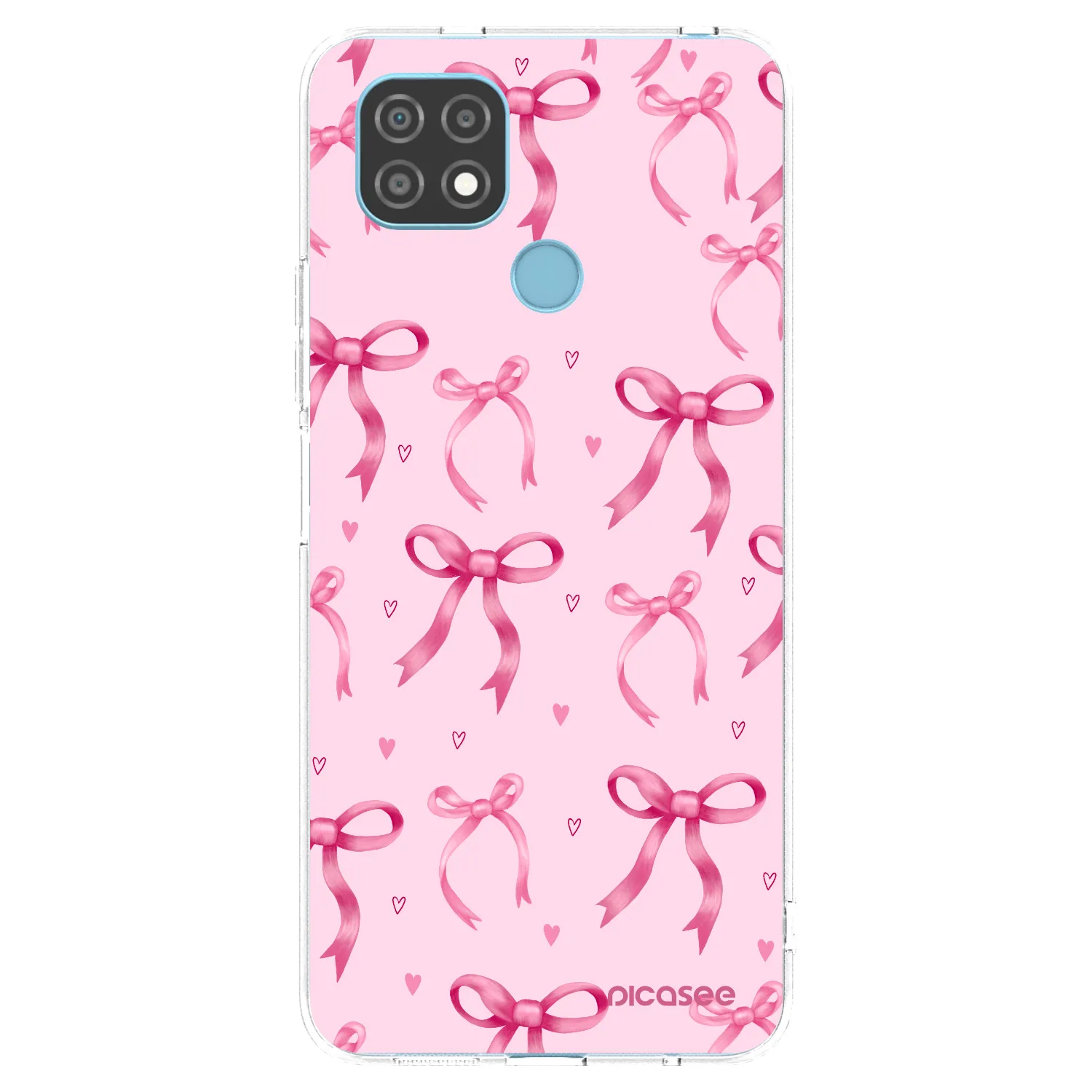 Picasee silikonska prozirna maskica za Realme C21 - Bow Aesthetic