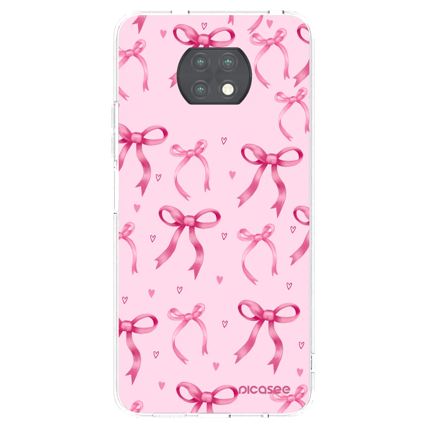 Picasee silikonska prozirna maskica za Xiaomi Redmi Note 9T - Bow Aesthetic
