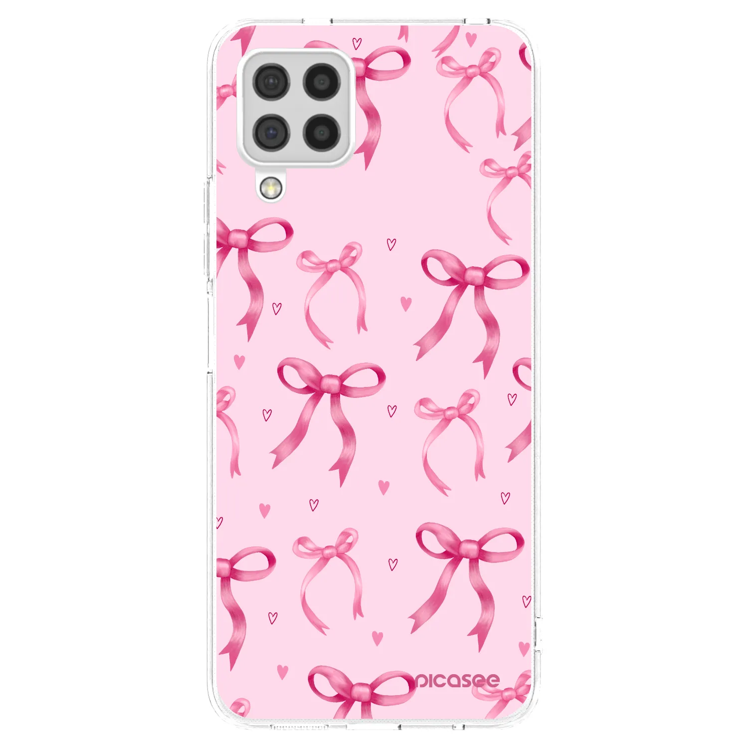 Picasee silikonska prozirna maskica za Samsung Galaxy A22 A225F 4G - Bow Aesthetic