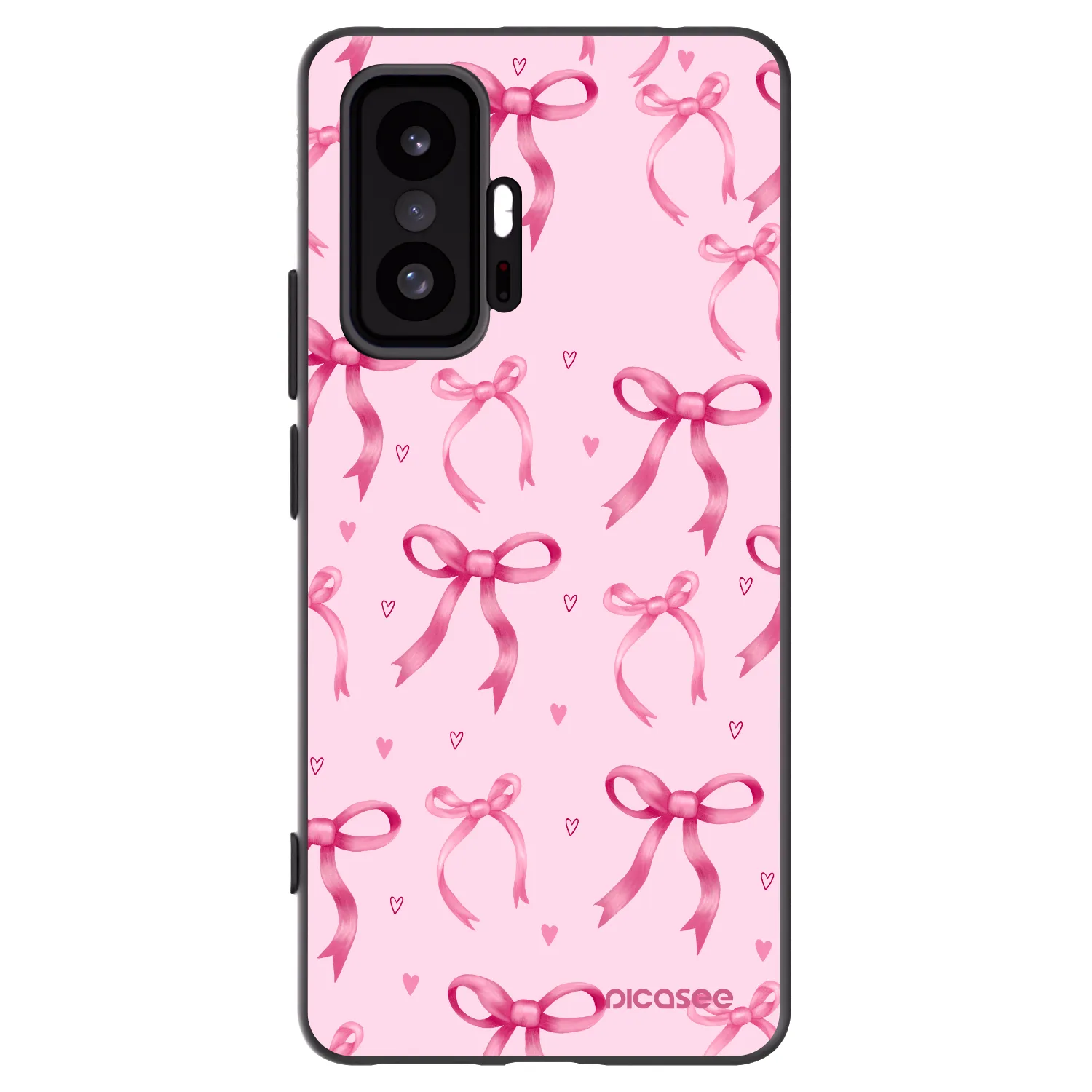 Picasee crna silikonska maskica za Xiaomi 11T Pro - Bow Aesthetic