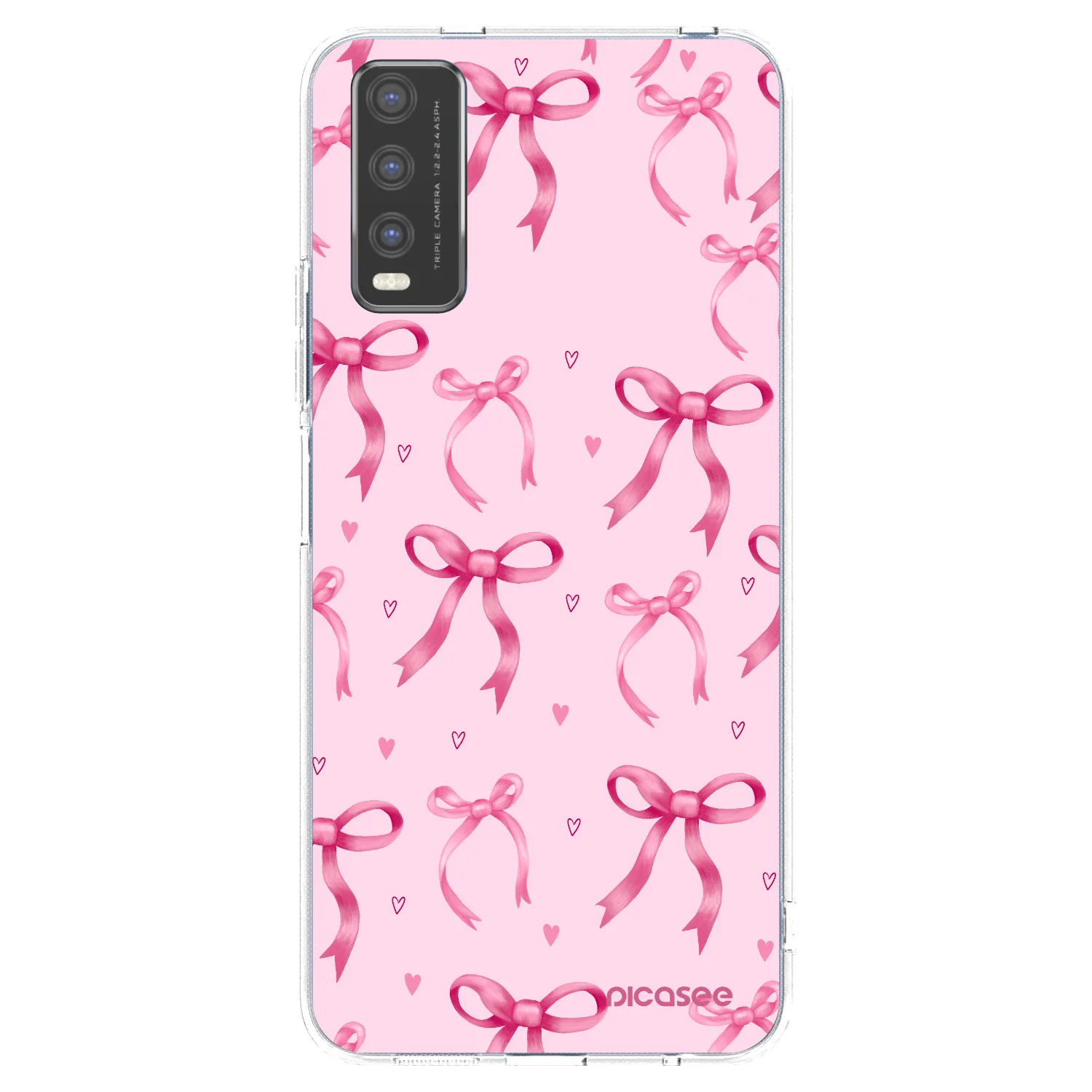 Picasee silikonska prozirna maskica za Vivo Y20s - Bow Aesthetic