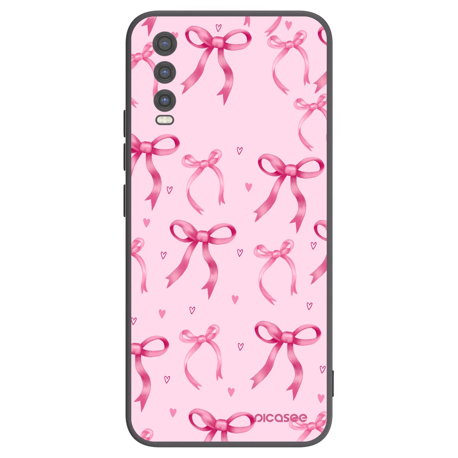 Picasee crna silikonska maskica za Vivo Y20s - Bow Aesthetic