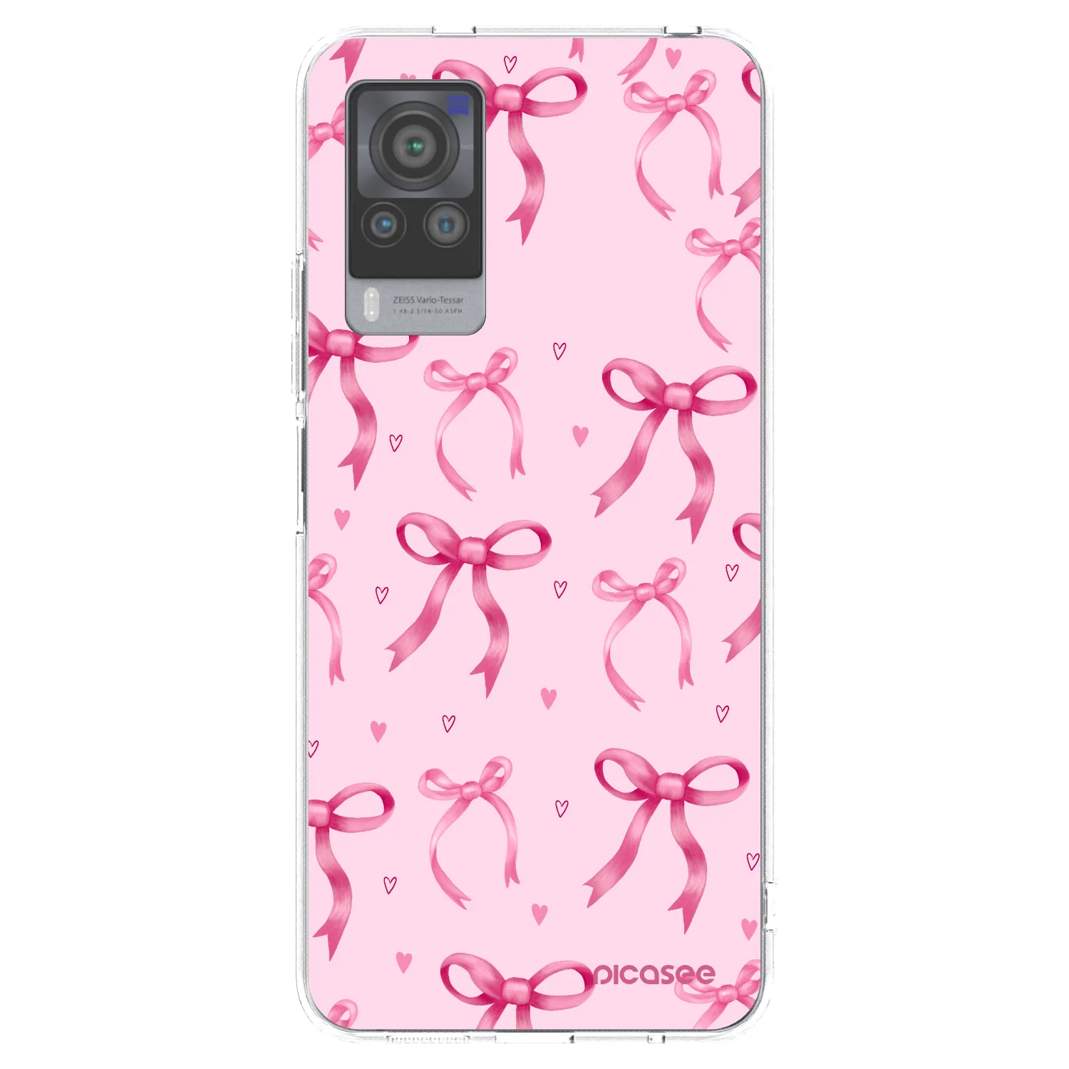 Picasee silikonska prozirna maskica za Vivo X60 Pro 5G - Bow Aesthetic