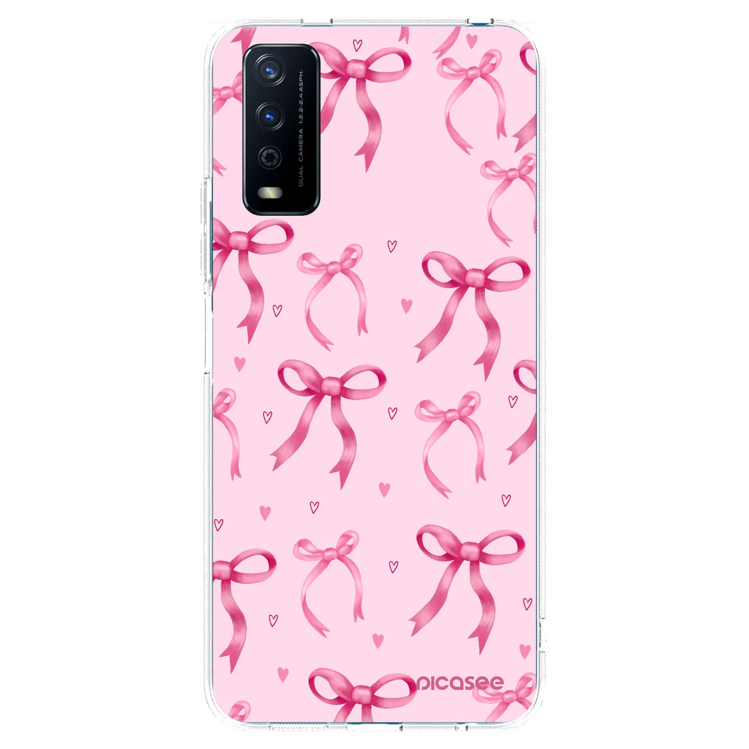 Picasee silikonska prozirna maskica za Vivo Y11s - Bow Aesthetic