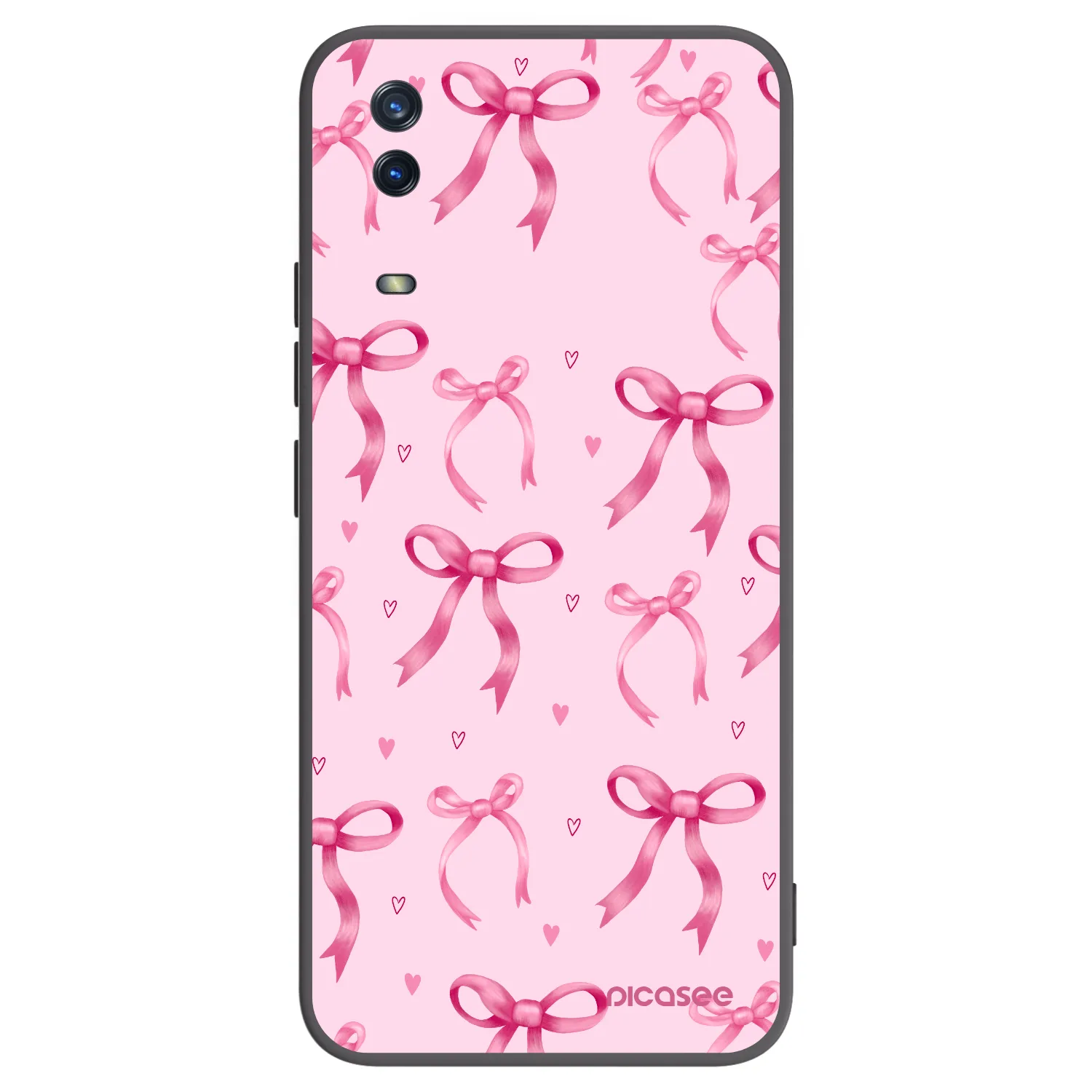 Picasee crna silikonska maskica za Vivo Y11s - Bow Aesthetic