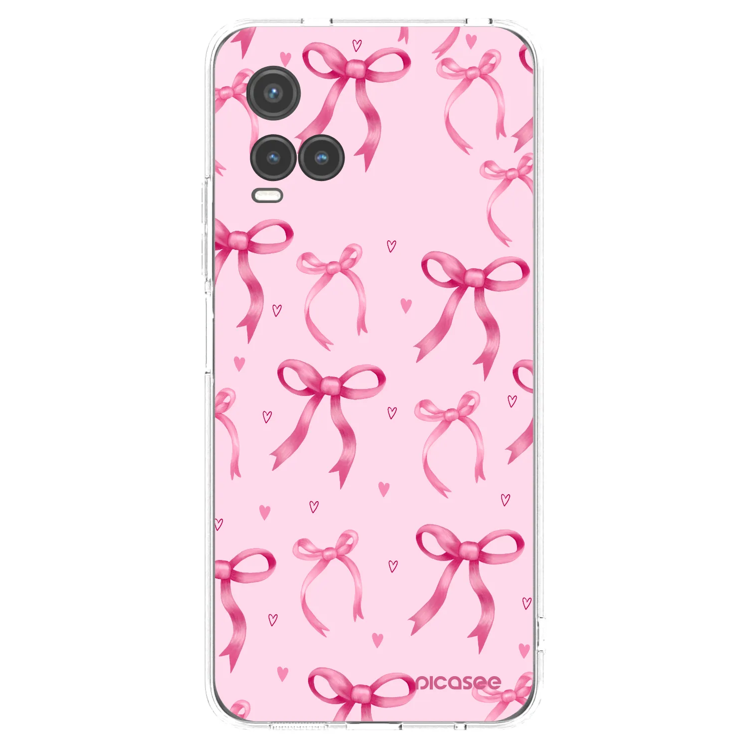 Picasee silikonska prozirna maskica za Vivo Y33s - Bow Aesthetic