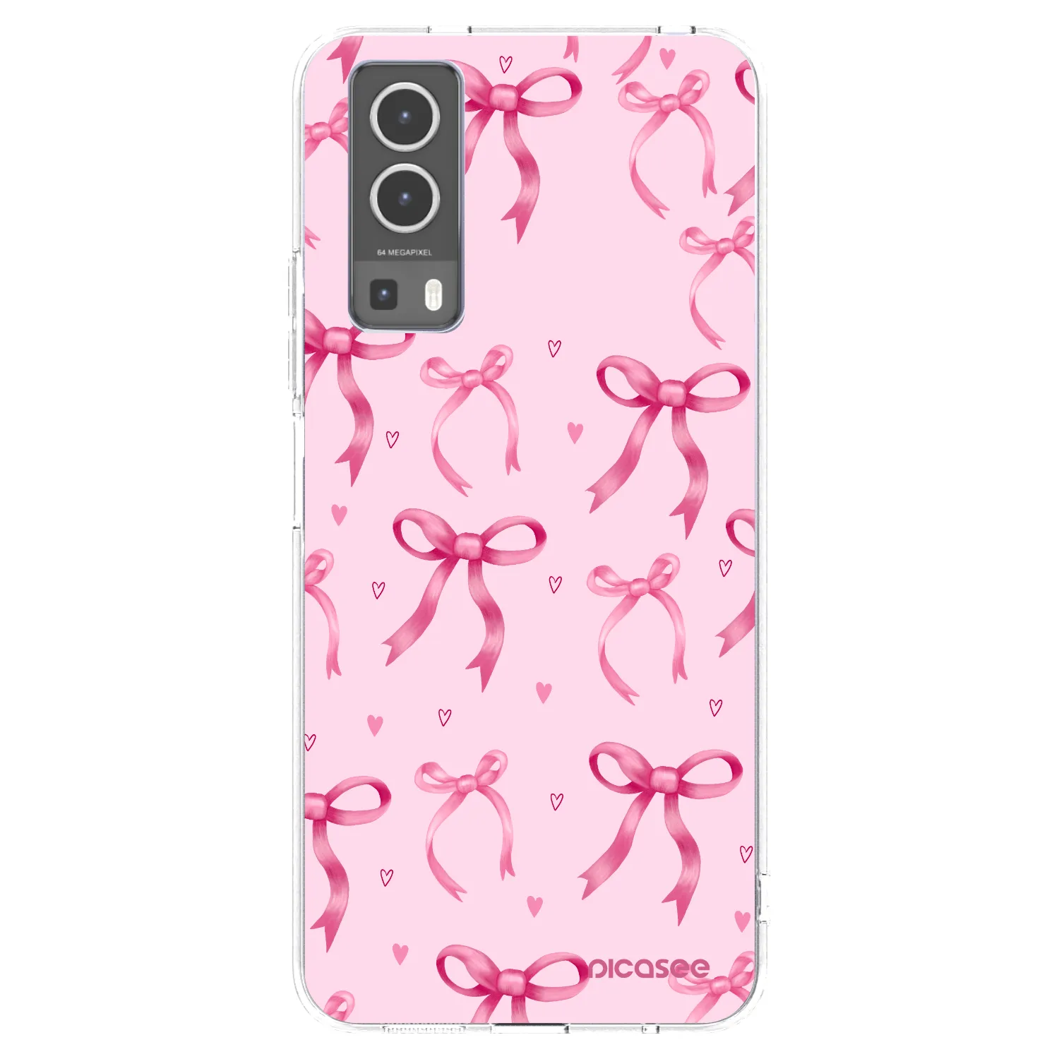 Picasee silikonska prozirna maskica za Vivo Y72 5G - Bow Aesthetic
