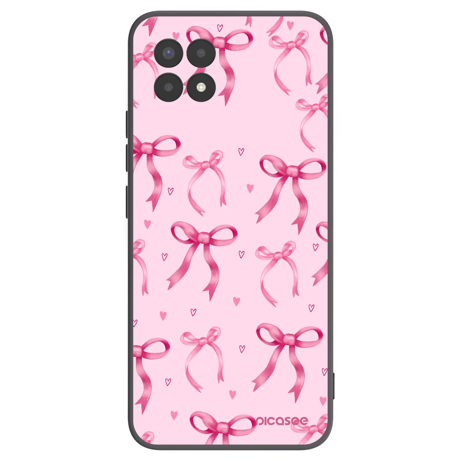 Picasee crna silikonska maskica za Realme 8i - Bow Aesthetic