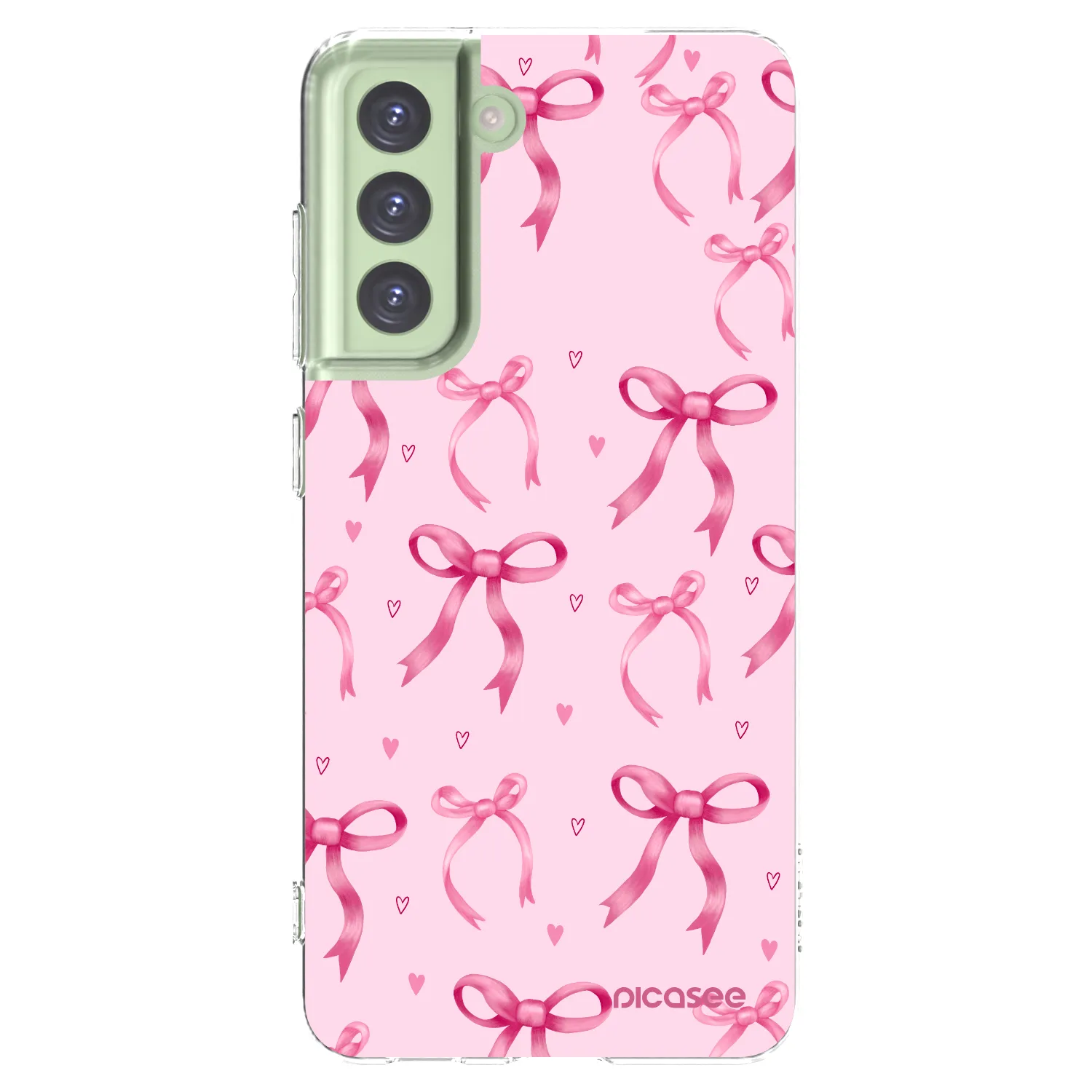 Picasee silikonska prozirna maskica za Samsung Galaxy S21 FE 5G - Bow Aesthetic