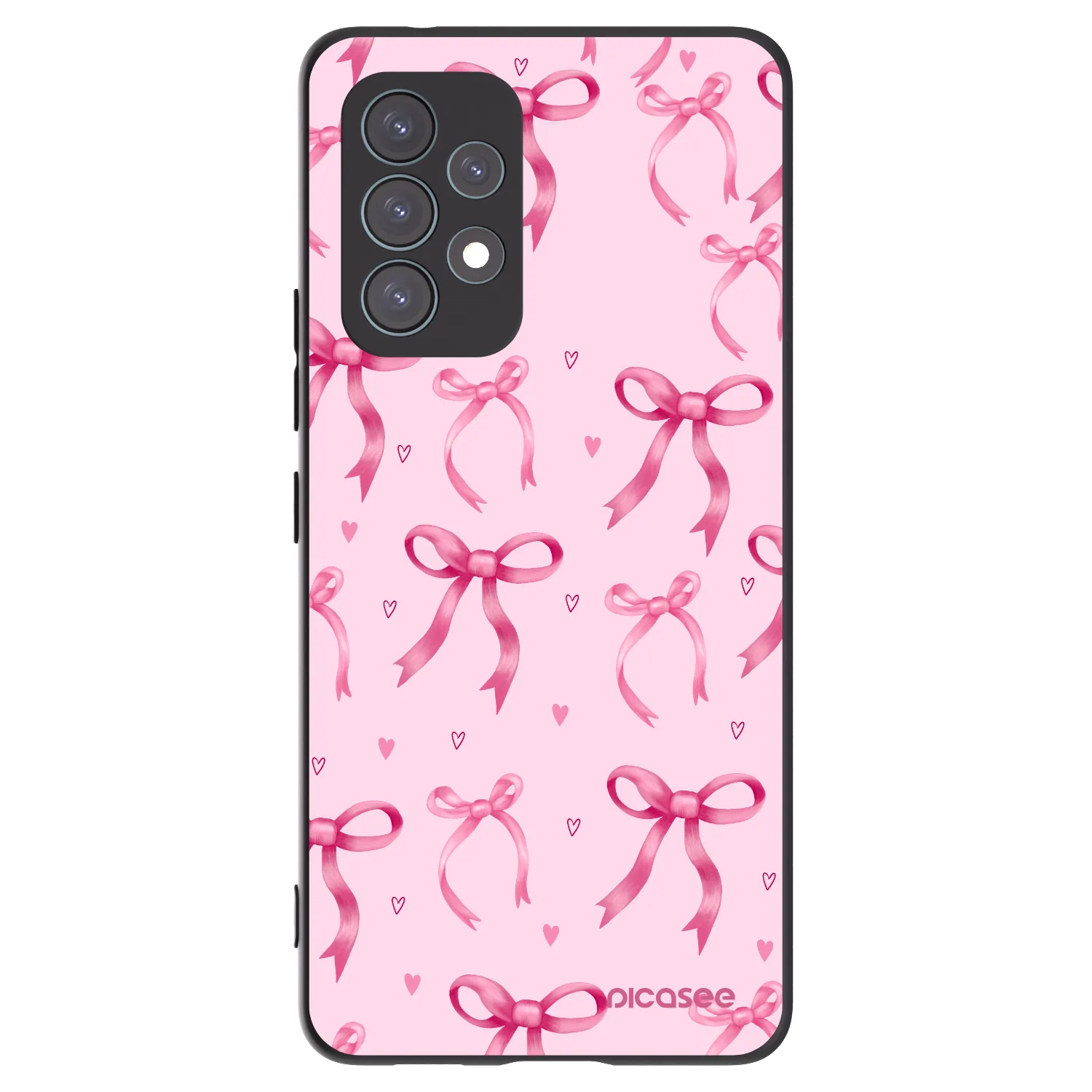 Picasee crna silikonska maskica za Samsung Galaxy A53 5G A536 - Bow Aesthetic