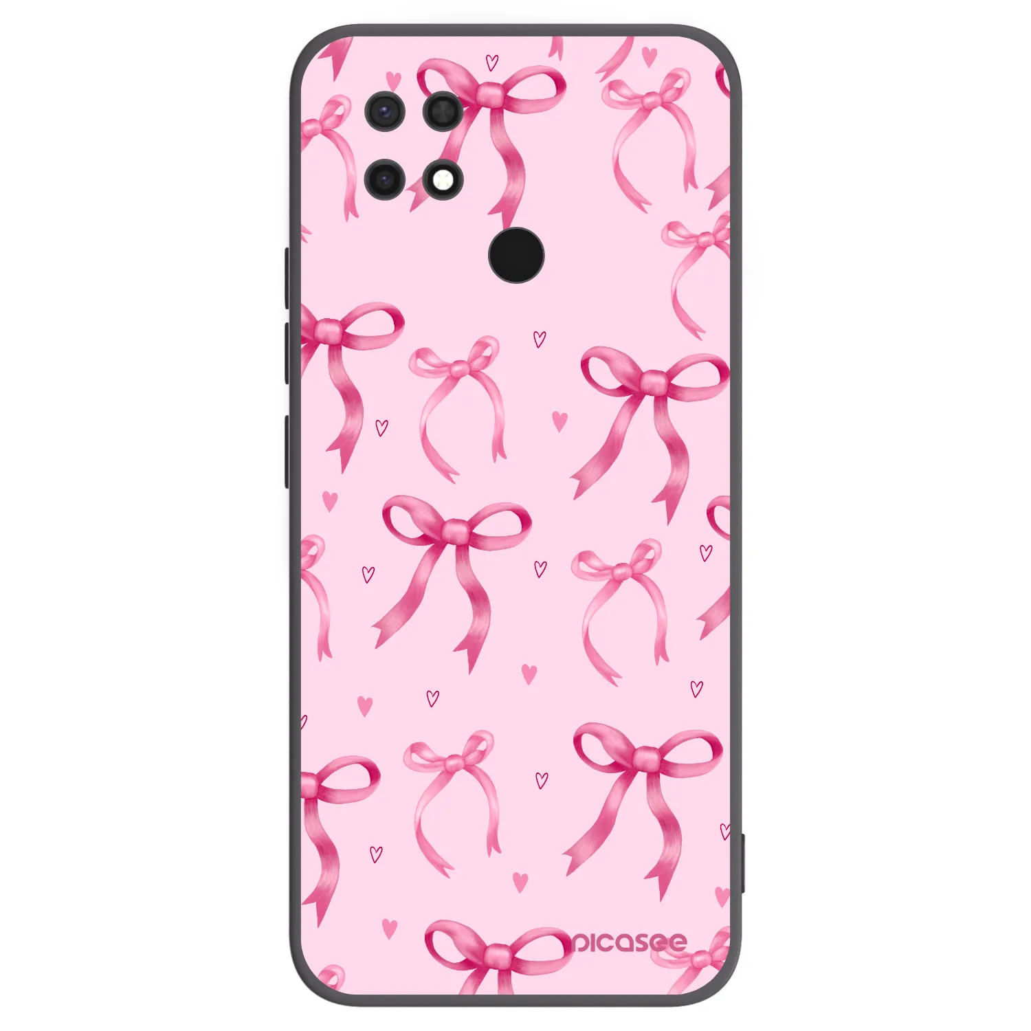 Picasee crna silikonska maskica za Xiaomi Redmi 10C - Bow Aesthetic