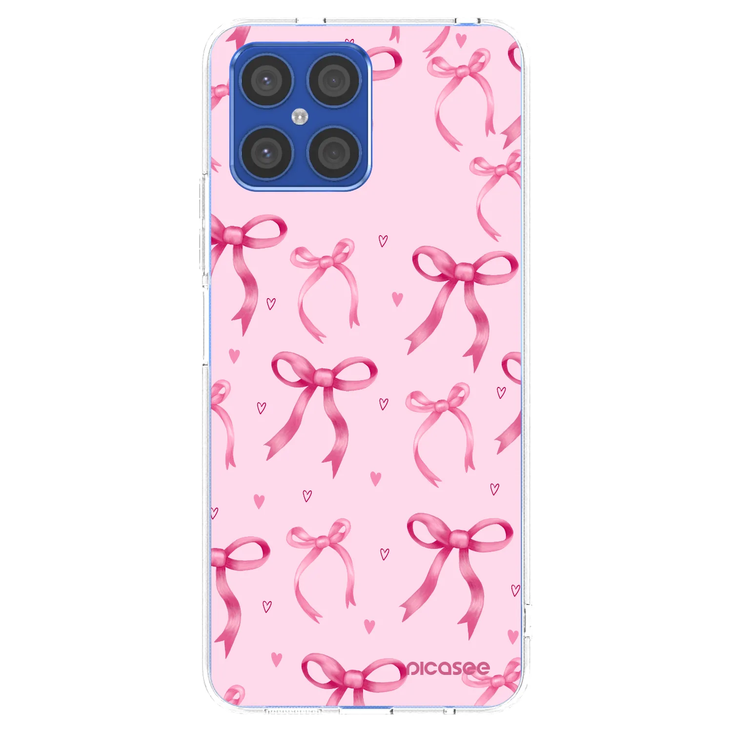 Picasee silikonska prozirna maskica za Honor X8 4G - Bow Aesthetic