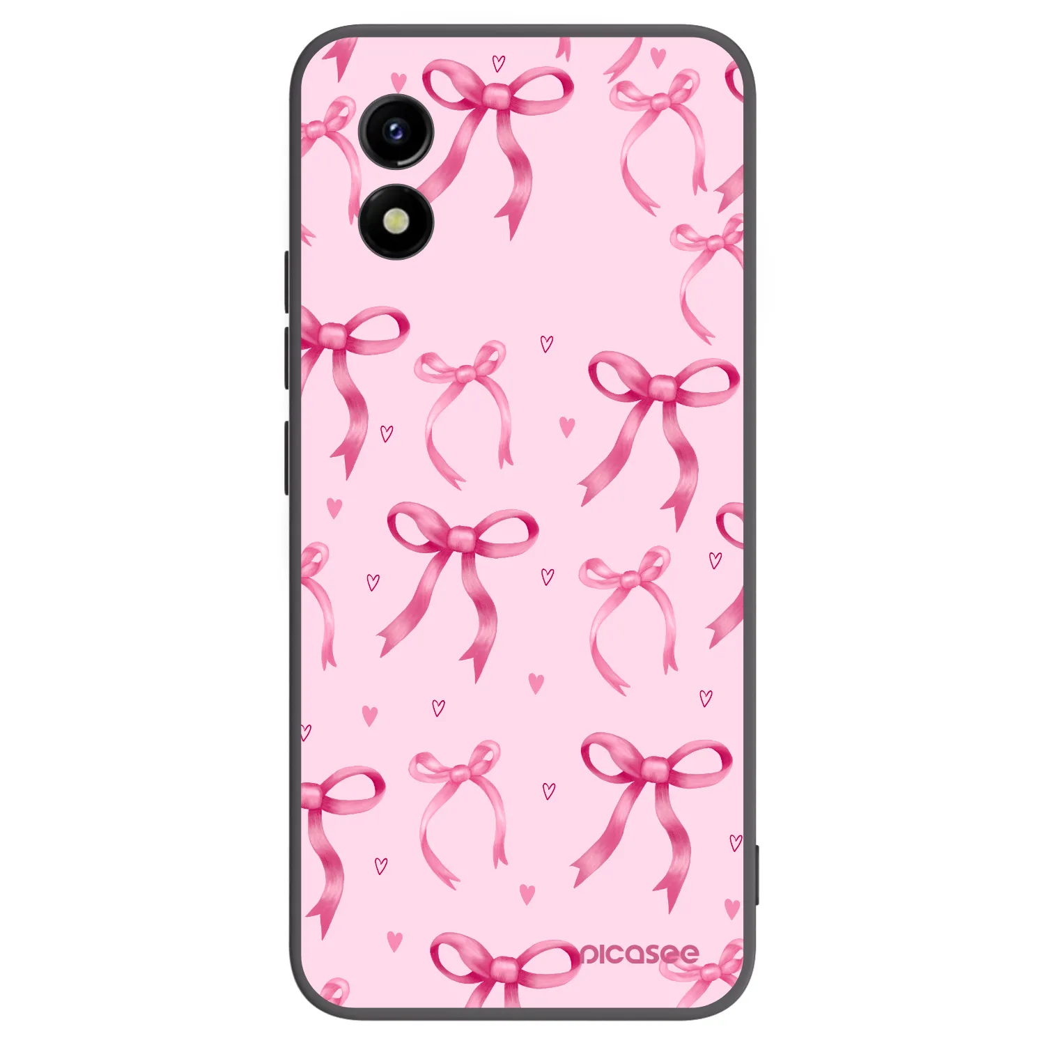 Picasee crna silikonska maskica za Vivo Y01 - Bow Aesthetic