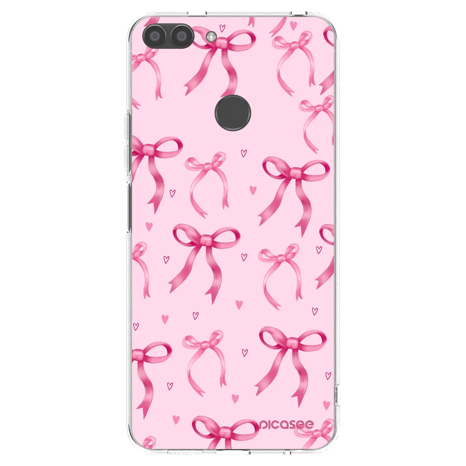 Picasee silikonska prozirna maskica za Huawei P Smart - Bow Aesthetic