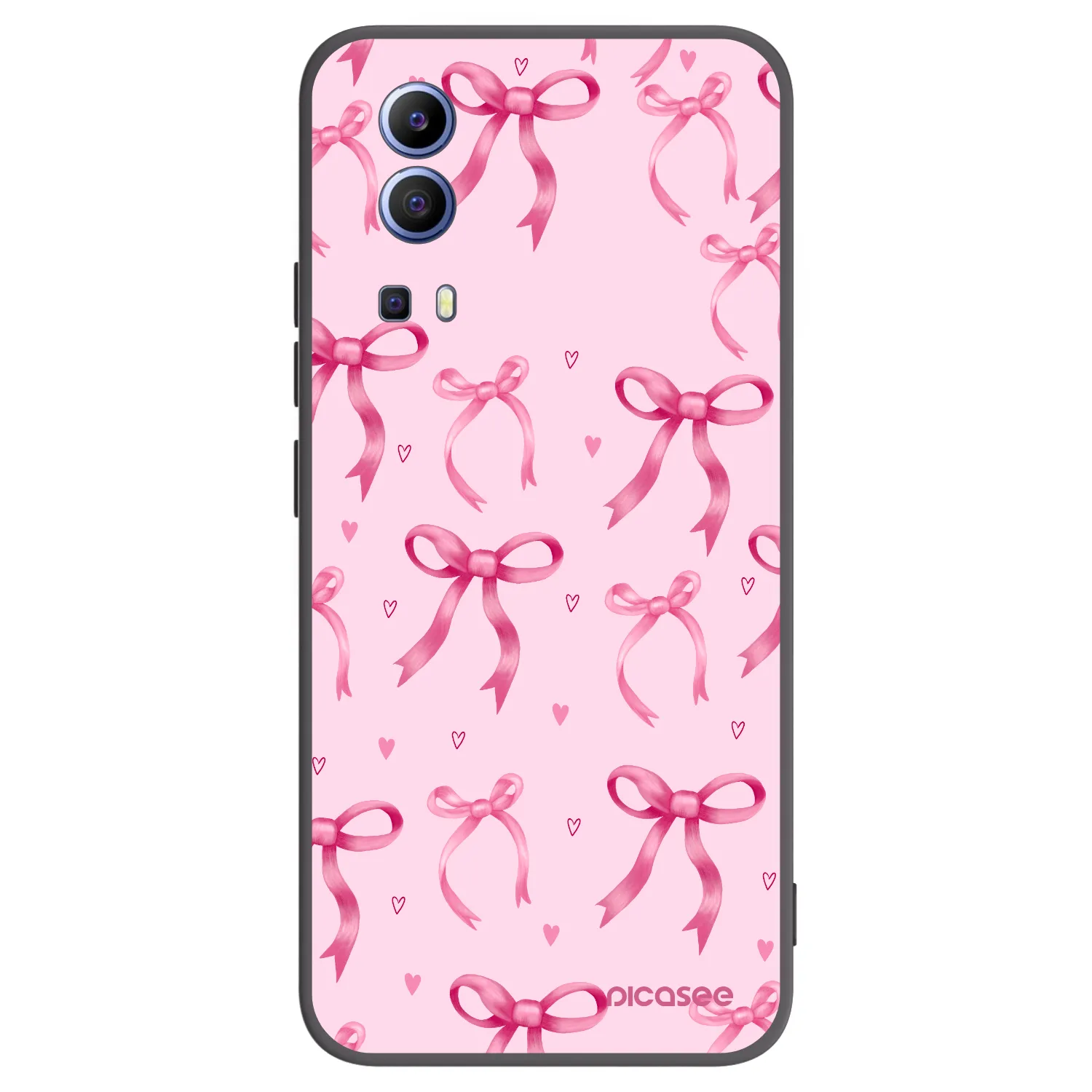 Picasee crna silikonska maskica za Vivo Y52 5G - Bow Aesthetic