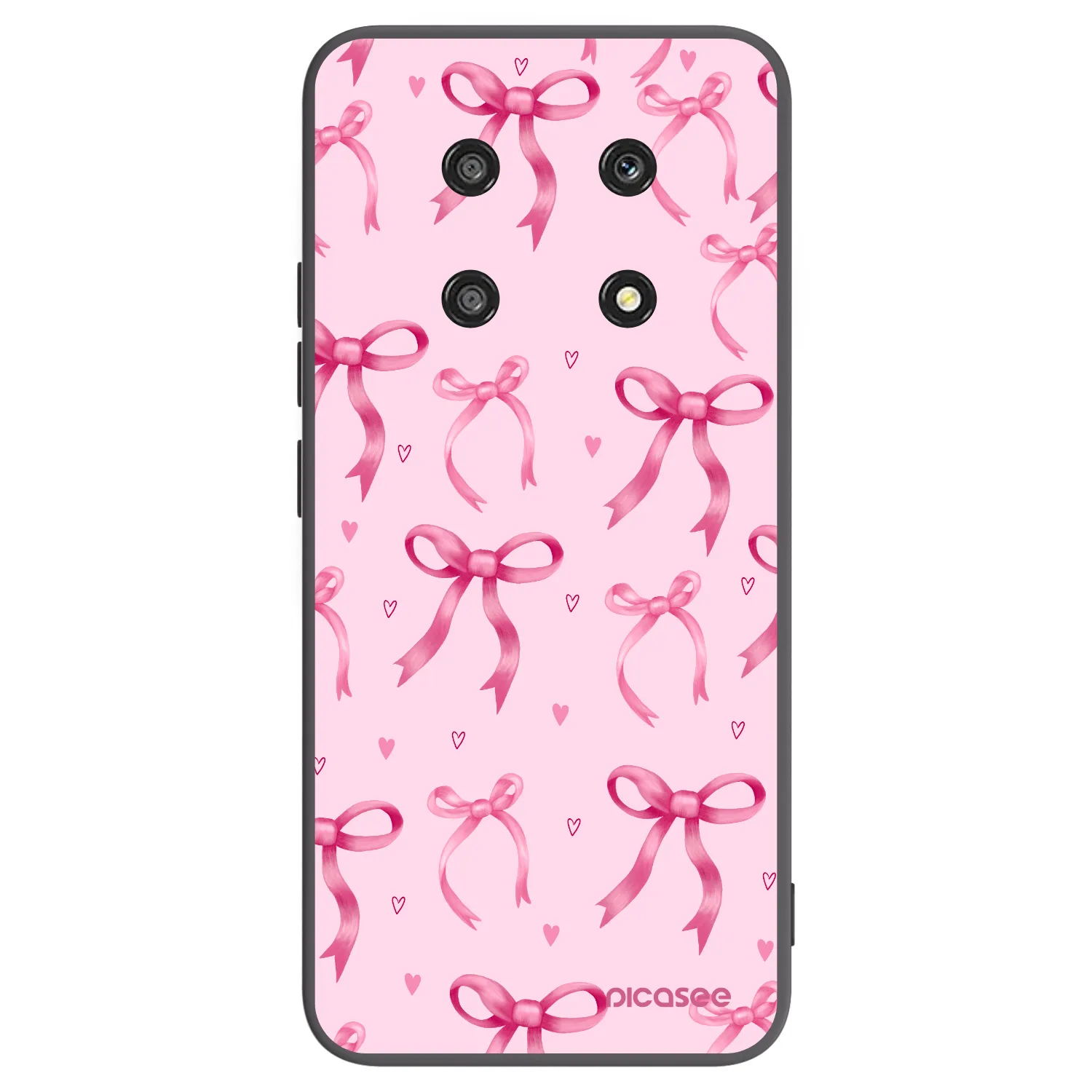 Picasee crna silikonska maskica za Honor Magic4 Lite 5G - Bow Aesthetic