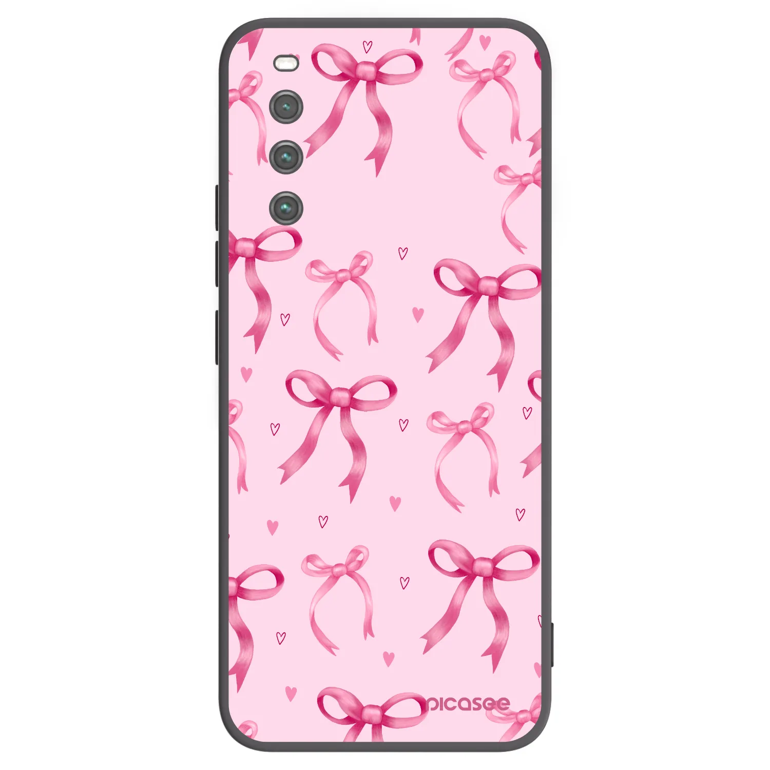 Picasee crna silikonska maskica za Sony Xperia 10 IV 5G - Bow Aesthetic