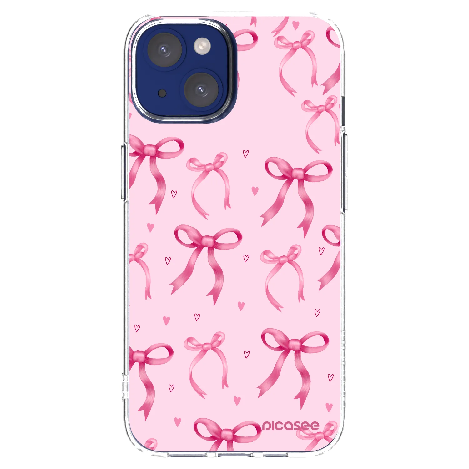 Picasee silikonska prozirna maskica za Apple iPhone 14 - Bow Aesthetic